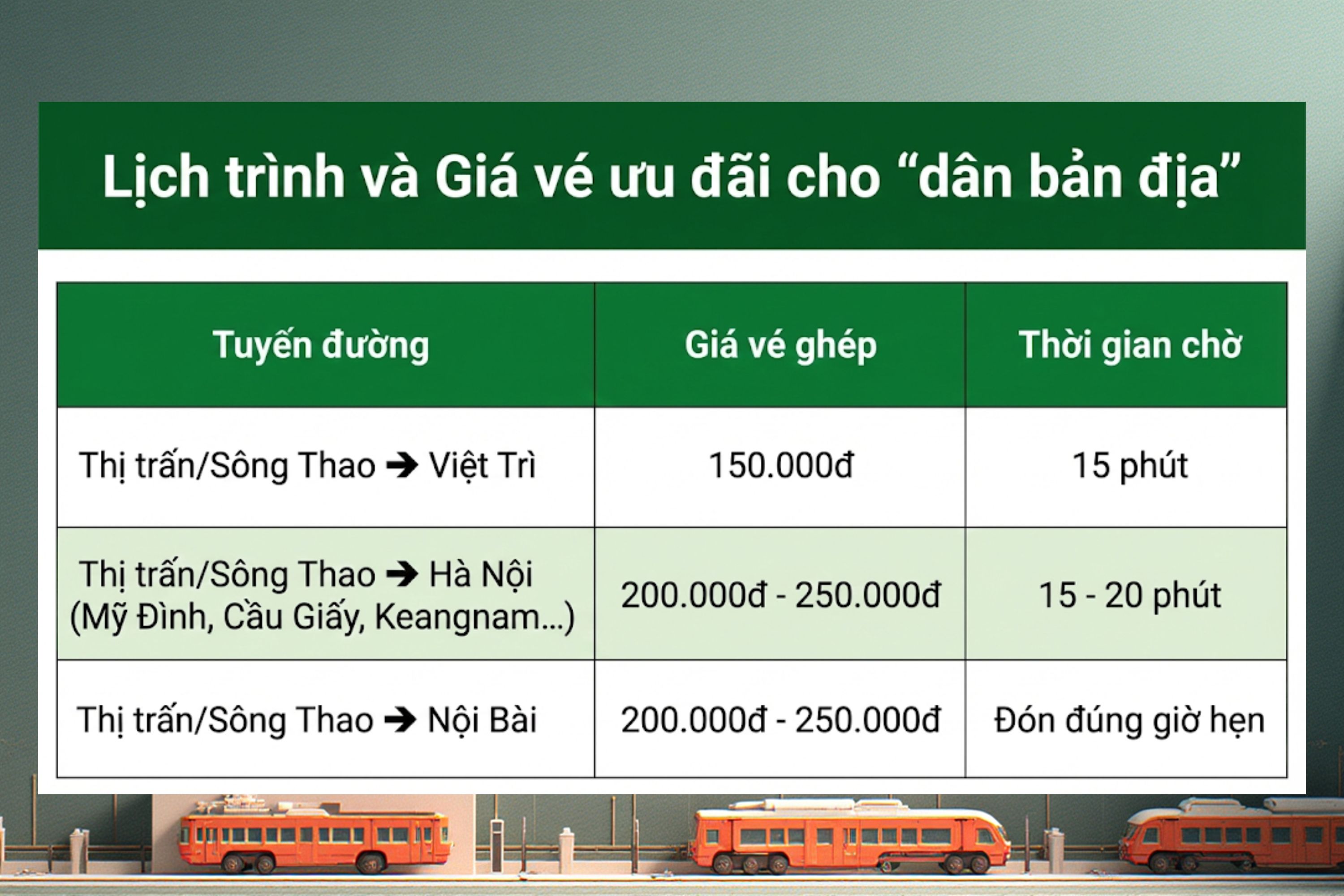 Xe ghép đón khách tại thị trấn Cẩm Khê và Sông Thao