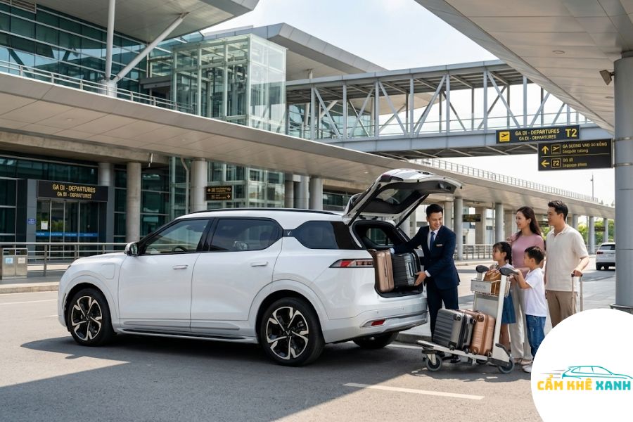 Dịch vụ xe ghép Phú Thọ đi Sân bay Nội Bài đón trả tận sảnh T1 T2 đúng giờ