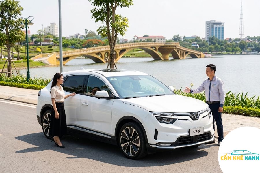 Dịch vụ xe ghép Việt Trì Phú Thọ đi Hà Nội bằng ô tô điện VinFast